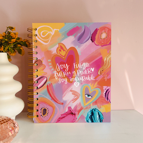 Cuaderno Mediano 5 Materias Pink